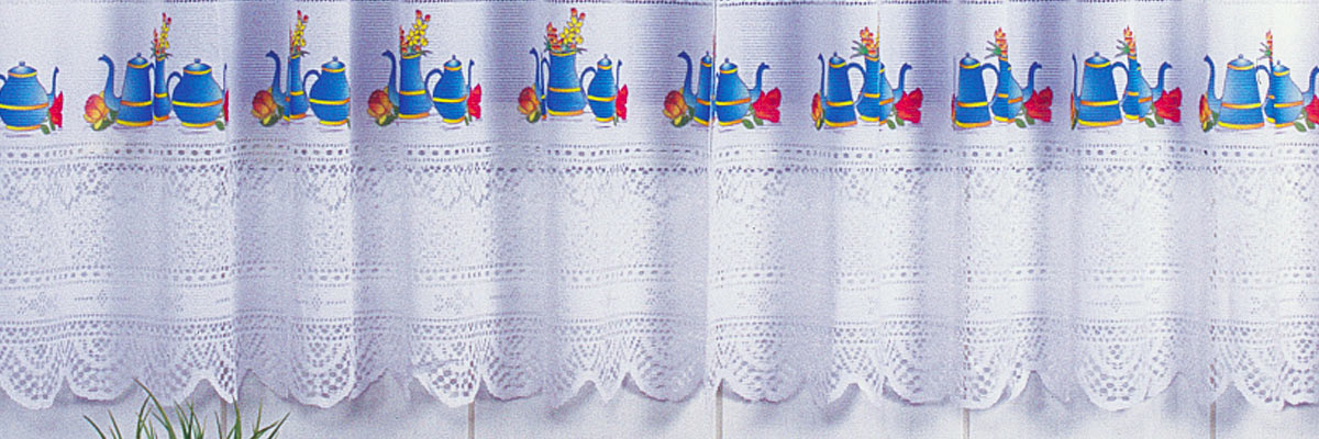 Cortina Bonnard em Renda com Bandô para Cozinha