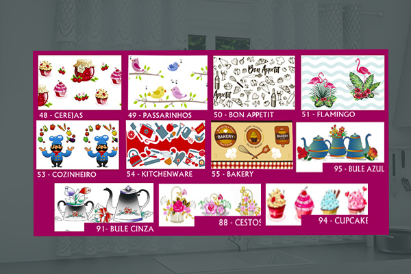 Cortina Suavittá em Renda com Bandô para Cozinha