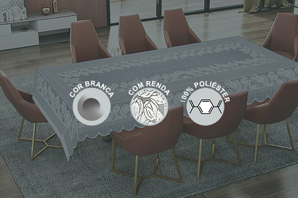 Toalha de Mesa Banquete Tulipas em Renda | Corti Lester