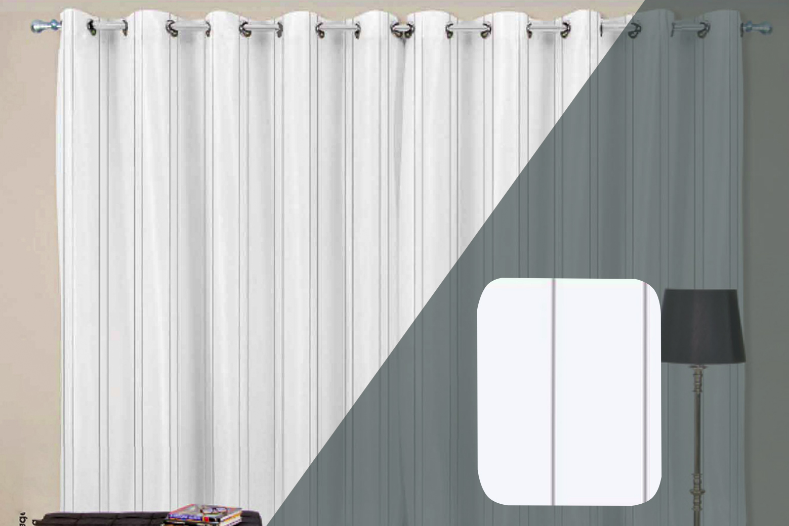 Cortina Pratick Luxo em Voil com Fio Lurex e Forro | Corti Lester