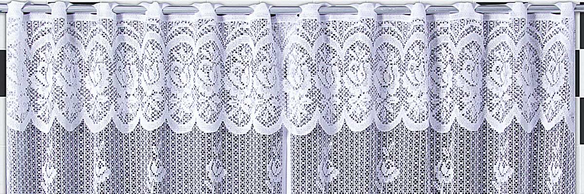 Cortina Karla em Renda com Bandô para Cozinha | Corti Lester