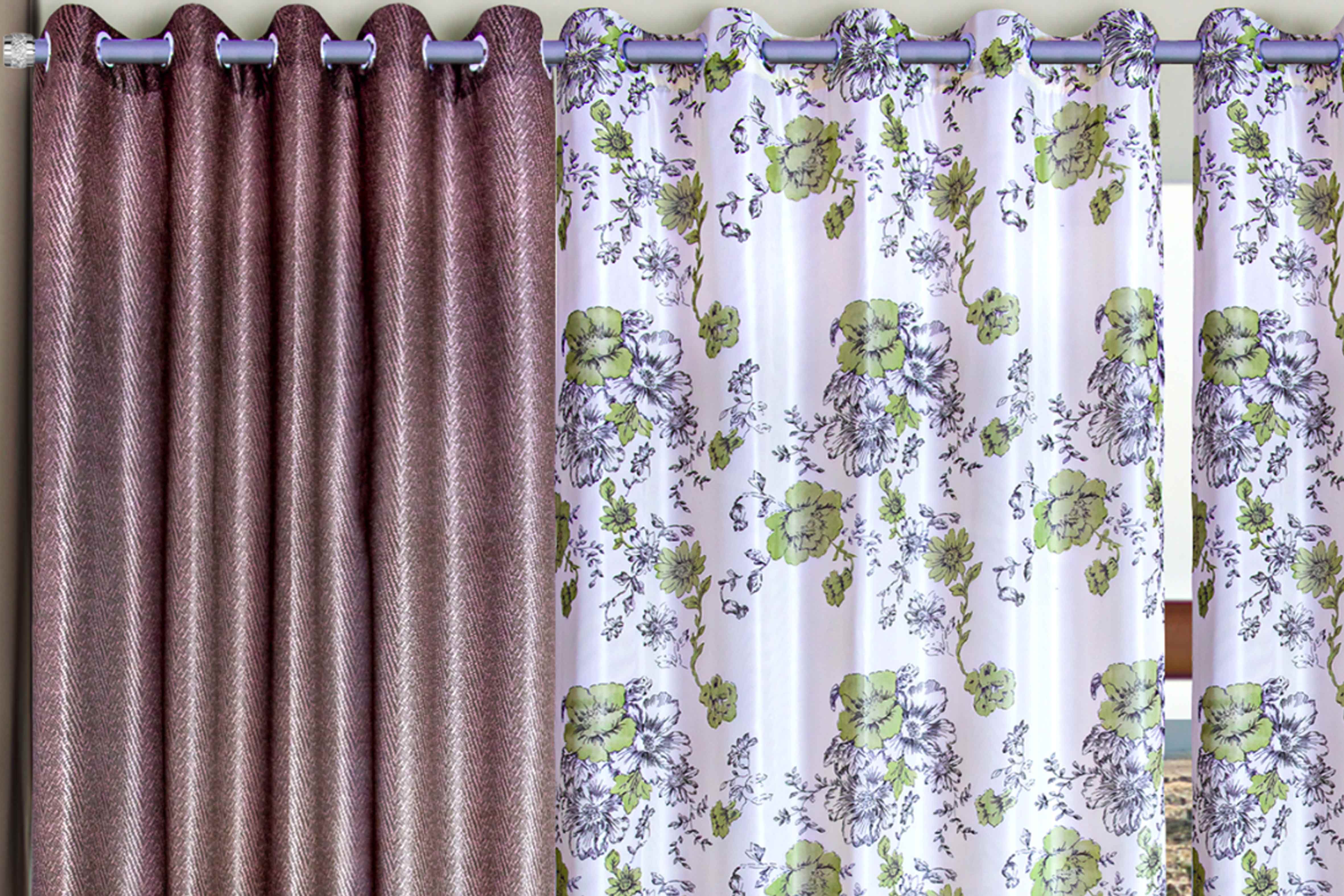 Cortina Cannes Quarto e Sala Voil Estampado com Forro | Corti Lester