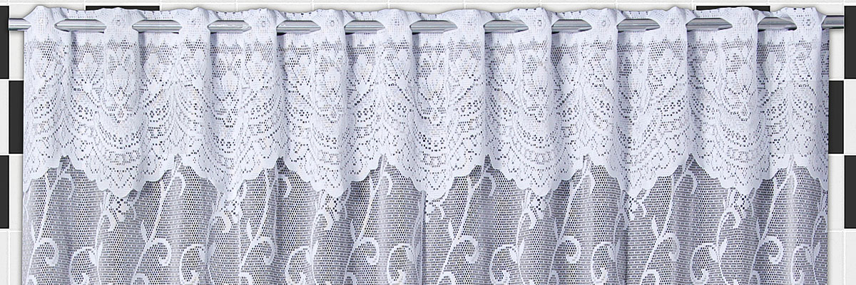 Cortina Nova Karla em Renda com Bandô Cozinha | Corti Lester