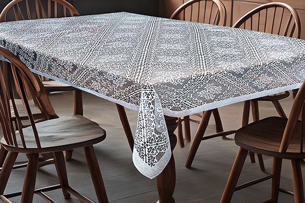 Toalha de Mesa Rosas em Renda 100% Poliéster | Corti Lester