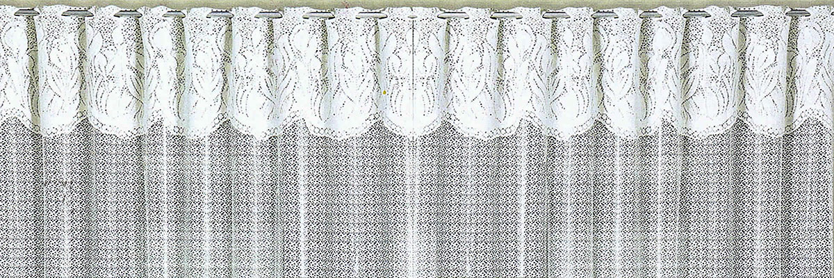 Cortina Tulipinhas em Renda com Bandô Cozinha | Corti Lester