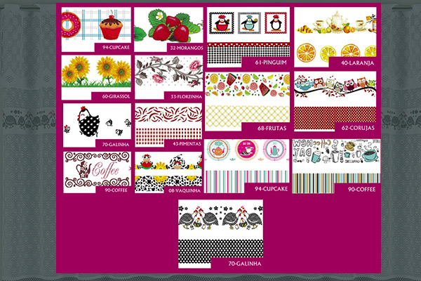 Cortina Montesanti em Renda com Bandô para Cozinha