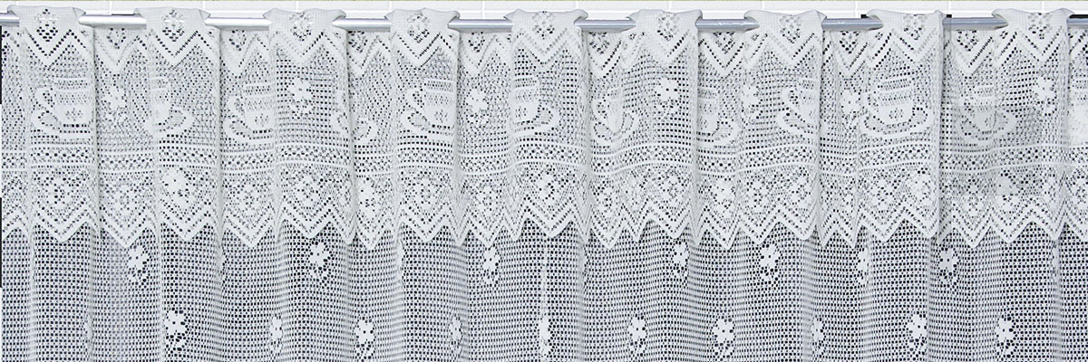 Cortina Pratos em Renda com Bandô Cozinha | Corti Lester