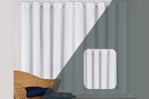 Cortina Voillester em Voil com Forro 100% Poliéster | Corti Lester