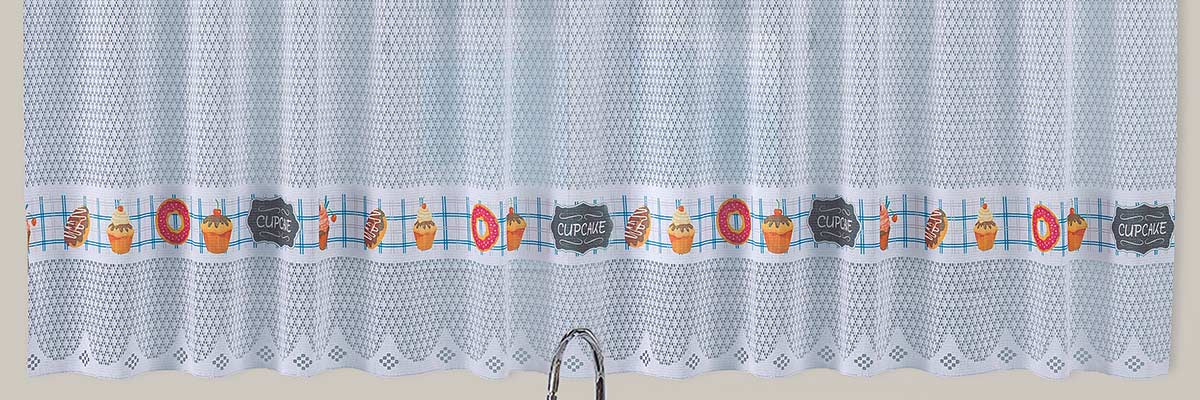 Cortina Botticelli em Renda Com e Sem Bandô para Cozinha